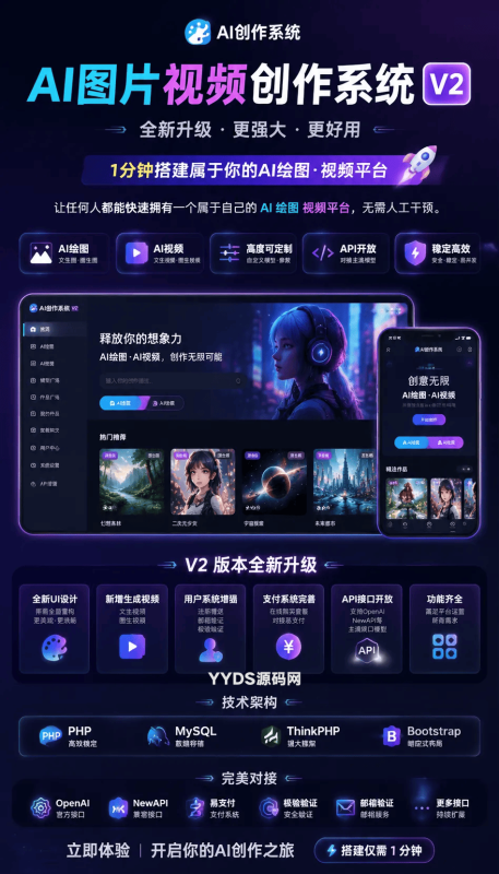 AI图片创作系统V2-LY博客